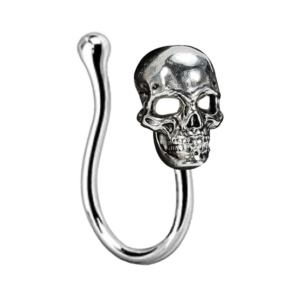 Fiestas Guirca Skull Nose Ring / Silver